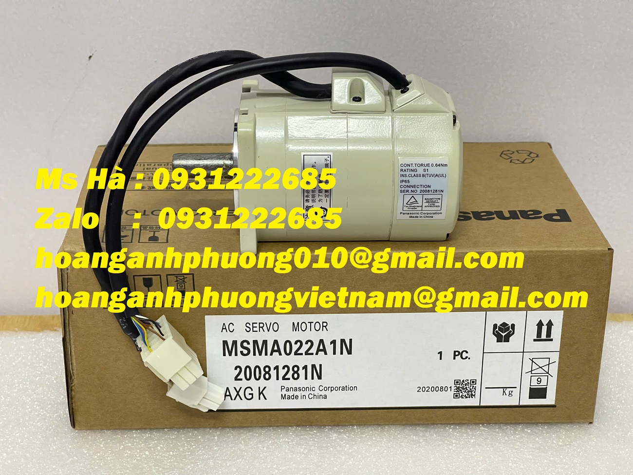 Panasonic 0.2kW MSMA022A1N động cơ - bán giá tốt hiện nay